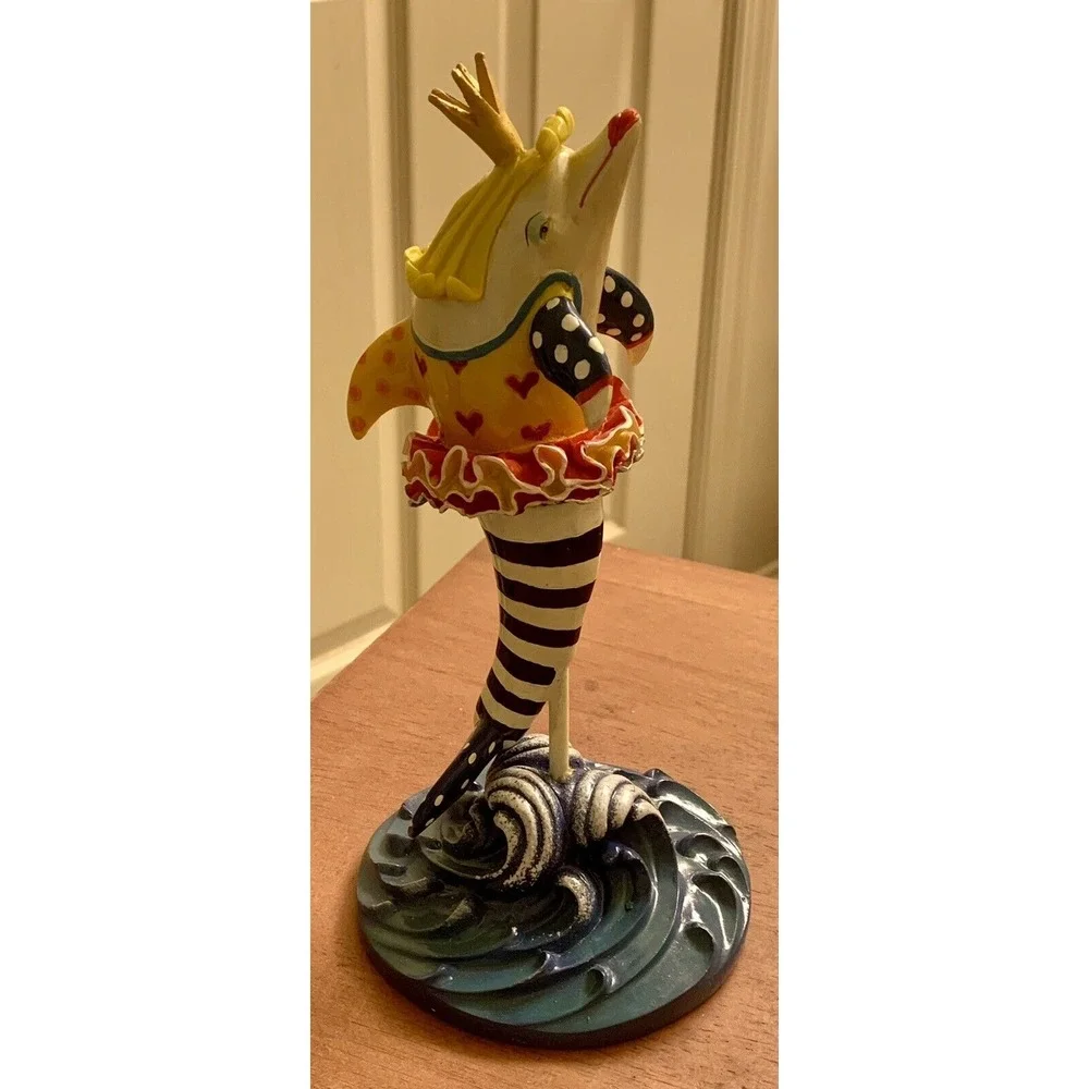 Vintage 2003 Dolphins Around Town Tu Tu Much Figurine. #13514‎ With Original Box